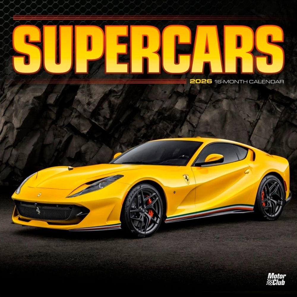2026 Super cars calendar